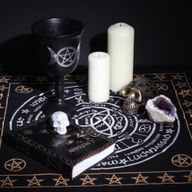 Nappe d'Autel Ésotérique à Franges - Vie Mort Renaissance