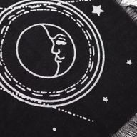 Nappe d'Autel Ésotérique à Franges - Carte Lune et Soleil