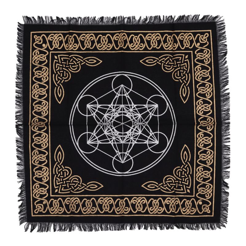 Nappe d'Autel Ésotérique à Franges - Tableau des chakras