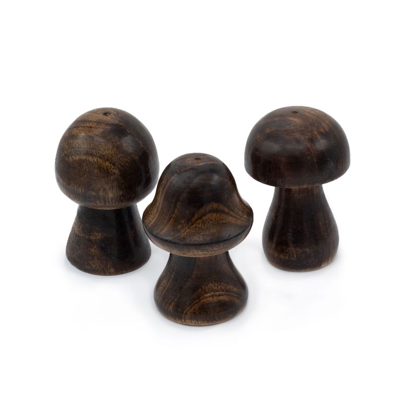 Lot de 3 Mini Champignons Porte-Encens (8cm 7cm 6,5cm)