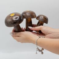 Lot de 3 Porte-Cônes d'Encens Champignons (10cm 9cm 8cm)