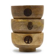 Petit Bol Rituel Porte-Cône d'Encens 11x5.5cm - (asst ésotérique)