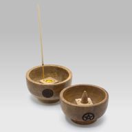Petit Bol Rituel Porte-Cône d'Encens 11x5.5cm - (asst ésotérique)