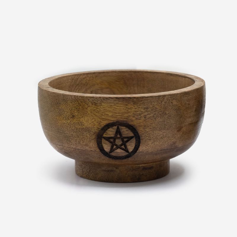 Petit Porte-Cône d'Encens Bol Rituel 11x5.5cm - (Asst Pentagone etc)