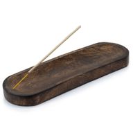Grand Plateau d'Encens 30x10cm - Bois de Manguier Classique