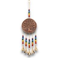 Carillons Indiens - Arbre de Vie Moyen - Perles Chakra 5 Cloches - 10x36cm