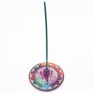 Porte-Encens Disque en Stéatite 10 cm - Ganesha