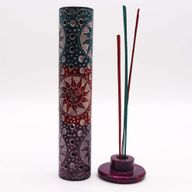 Porte-Encens Tour Ronde en Stéatite 25 cm - Soleils
