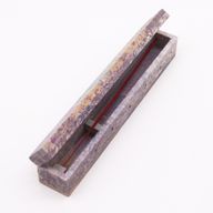 Boîte à Encens en Pierre Stéatite avec Trous de Fumée 25 cm - Chakra