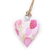 Petits Coeurs Décor en Bois - Abstrait Rose (24)