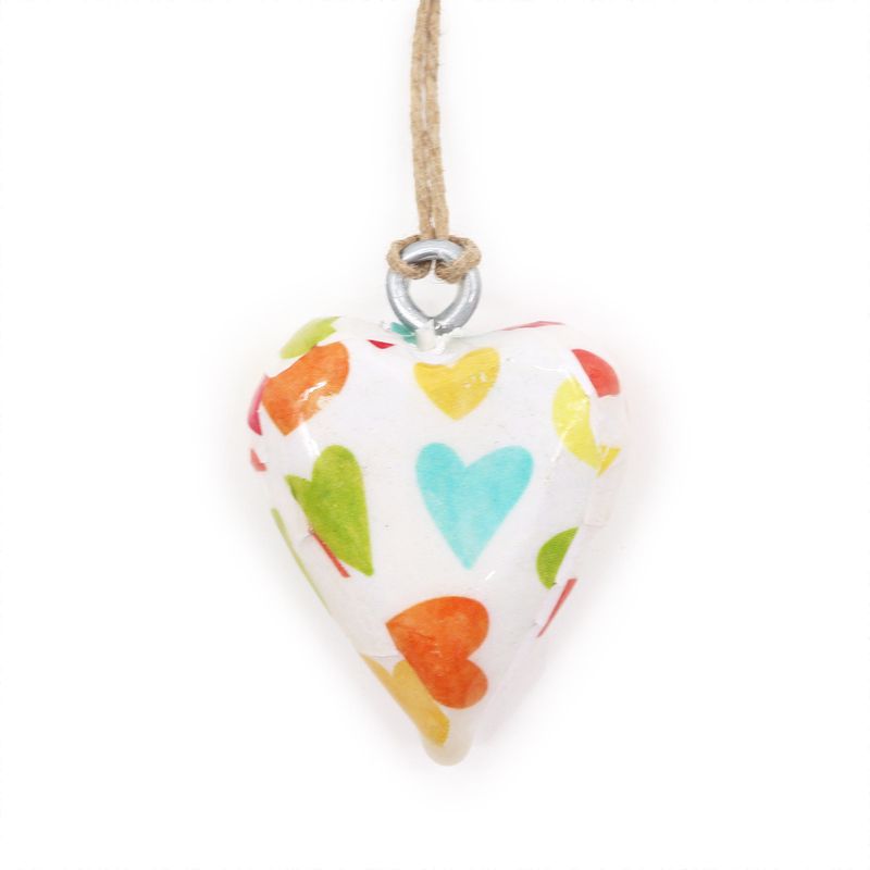Petits Coeurs Décor Bois - Coeurs Pastel (24)