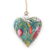 Coeurs en Bois Décor Lrg - Oiseau et Floral (24)