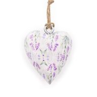 Coeurs en Bois Décor Lrg - Lavande (24)