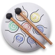 Tambour à Langue en Acier Happy Moyen 7 Chakra - 17x13cm
