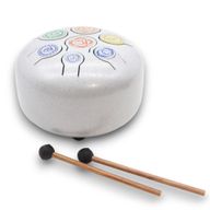 Tambour à Langue en Acier Happy Moyen 7 Chakra - 17x13cm