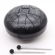 Tambour à Langue en Acier Happy Moyen Om Mandala Gravé- 22x15cm