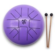Tambour à Langue en Acier Happy Moyen Om Violet- 22x16cm