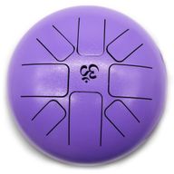 Tambour à Langue en Acier Happy Moyen Om Violet- 22x16cm