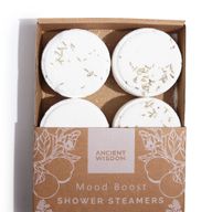 Vapeur Douche Zen - Quatuor Thérapeutique Bien-Être - Booster d'Humeur (Blanc)