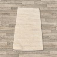 Petit Tapis Indien en Coton Tissé à la Main - 50x90cm - Crème