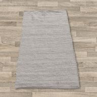 Petit Tapis Indien en Coton Tissé à la Main - 50x90cm - Gris