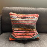 Housses de Coussin en Tissus Recyclés - 40x40 cm - Multicolores