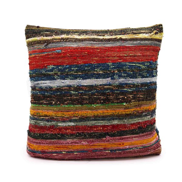 Housses de Coussin en Tissus Recyclés - 40x40 cm - Verts Naturels