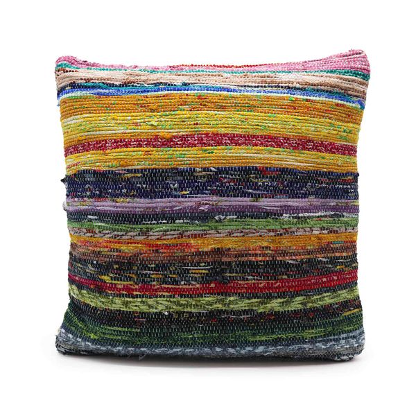 Housses de Coussin en Tissus Recyclés - 40x40cm - Oranges Lever de Soleil