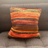 Housses de Coussin en Tissus Recyclés  - 40x40cm - Oranges Lever de Soleil