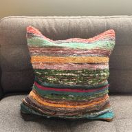 Housses de Coussin en Tissus Recyclés - 40x40cm - Gris Charbon
