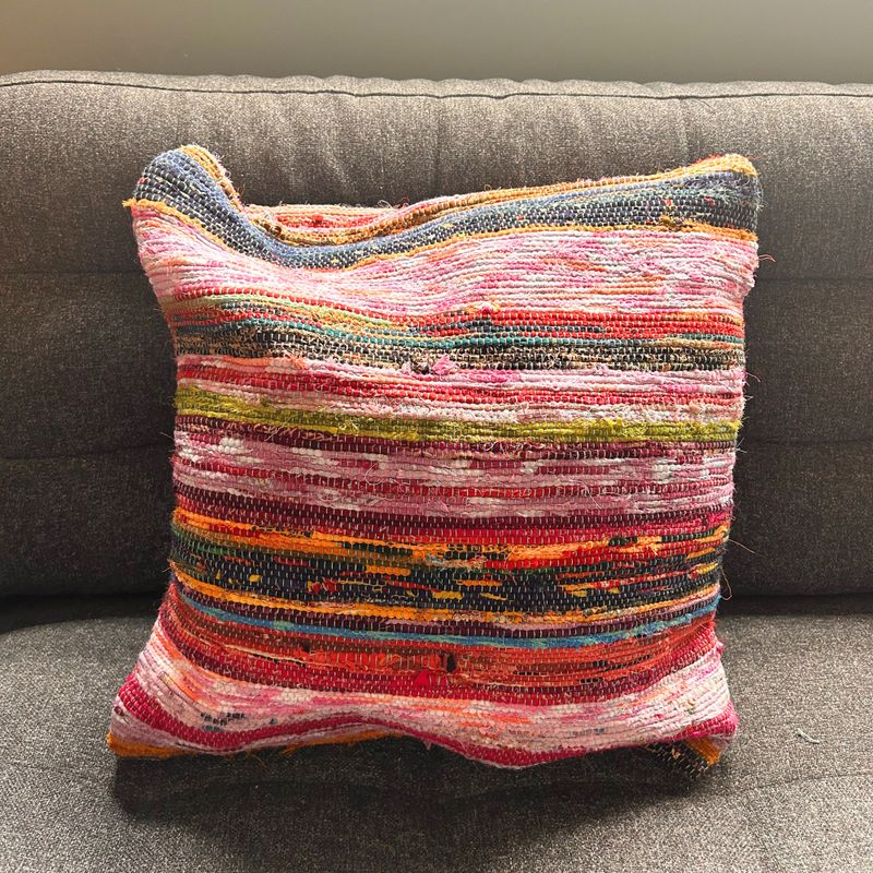 Housses de Coussin en Tissus Recyclés - 40x40cm - Bleus Aqua