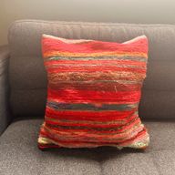Housses de Coussin en Tissus Recyclés - 40x40cm - Rouges Profonds