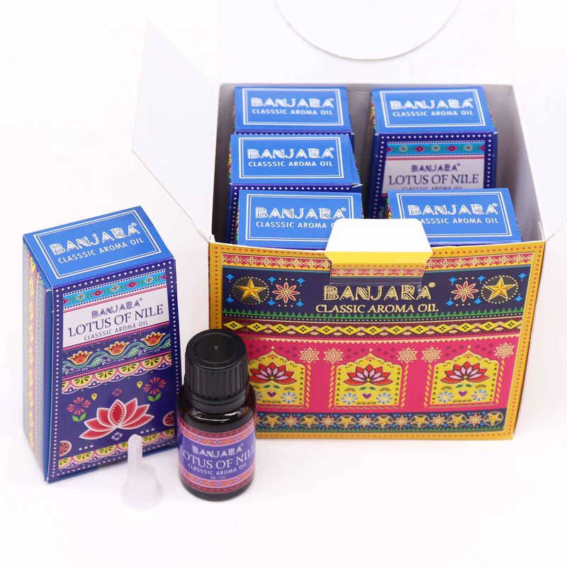 Huile Parfumée Indienne Banjara 10ml - Lotus du Nil