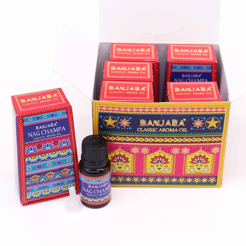 Huile Parfumée Indienne Banjara 10ml - Nag Champa