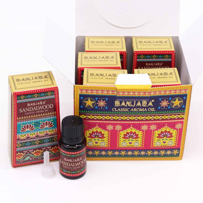 Huile Parfumée Indienne Banjara 10ml - Santal