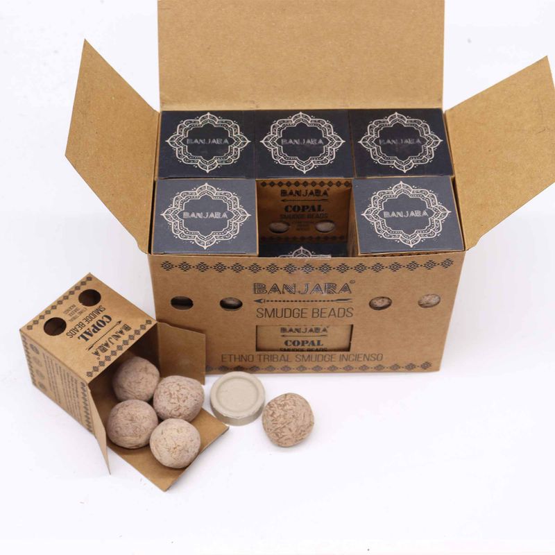 Perles de Maculage Banjara (cinq) - Copal