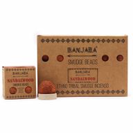 Perles de Maculage Banjara (cinq) - Bois de santal