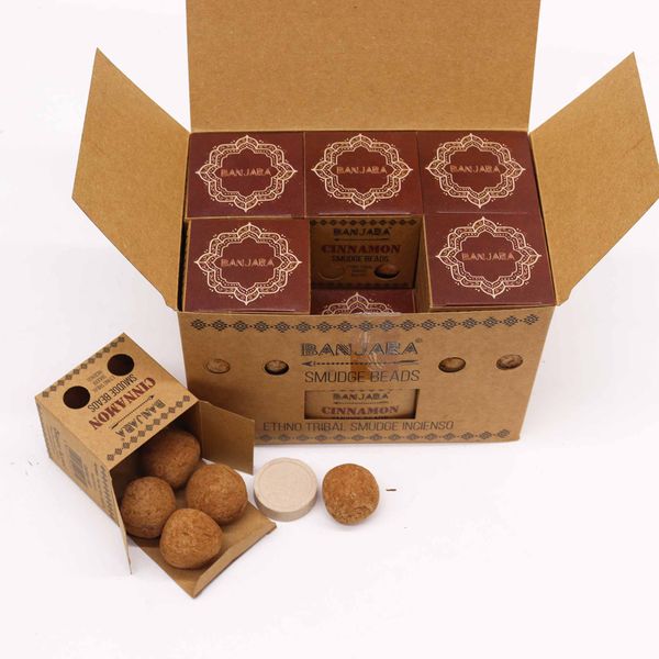 Perles de Maculage Banjara (cinq) - Cannelle