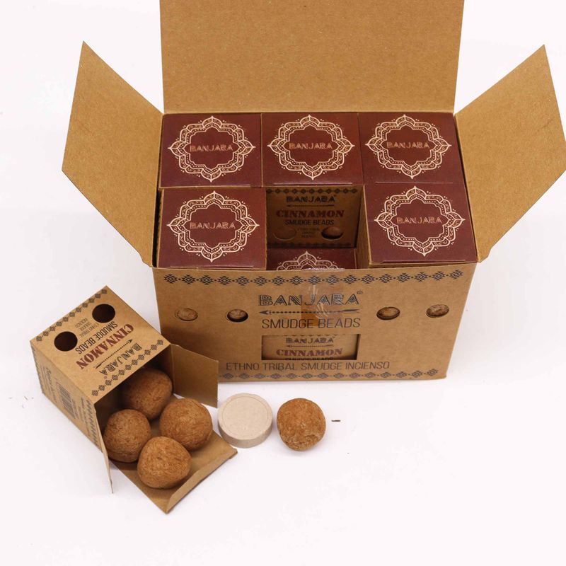 Perles de Maculage Banjara (cinq) - Cannelle
