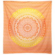 Tenture Murale / Plage - Umrao Mandala - Orange