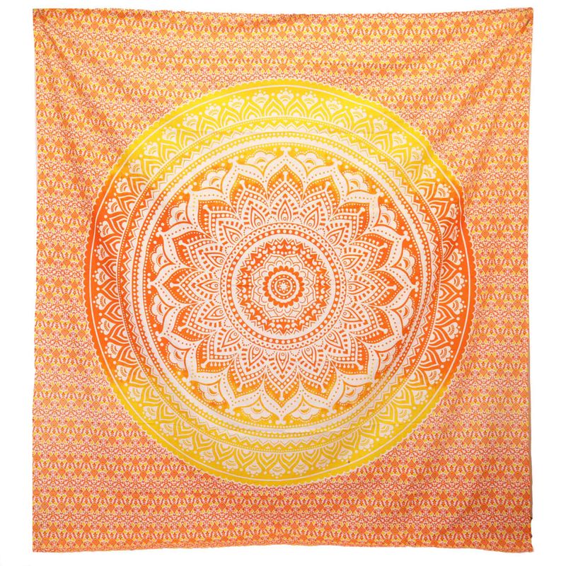 Tenture Murale / Plage - Umrao Mandala - Orange