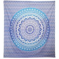 Tenture Murale / Plage - Umrao Mandala - Bleu