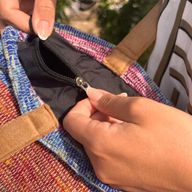 Grand Sac Tapis Recyclé - Nuances de Lavande