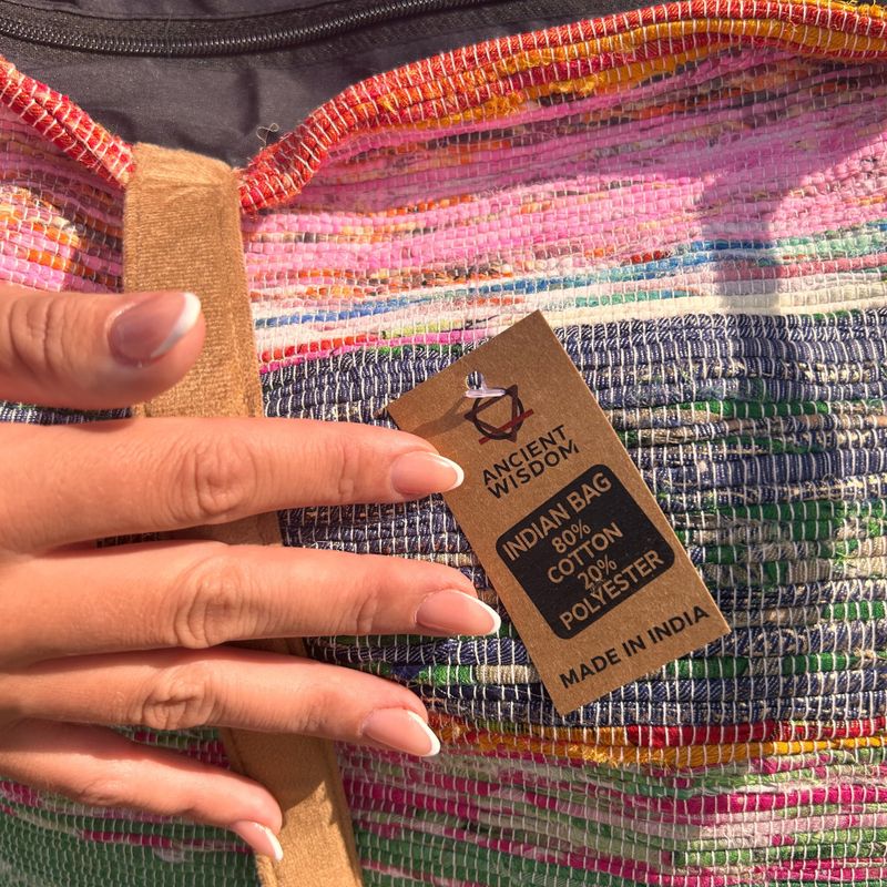 Grand Sac Tapis Recyclé - Nuances du Crépuscule