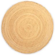 Très Grand Tapis Rond Doux en Jute 200cm