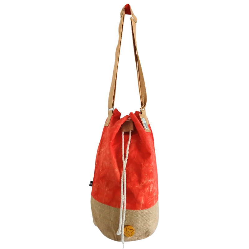 Sac à Dos Naturel - Toile Délavée Orange - Main Namasté