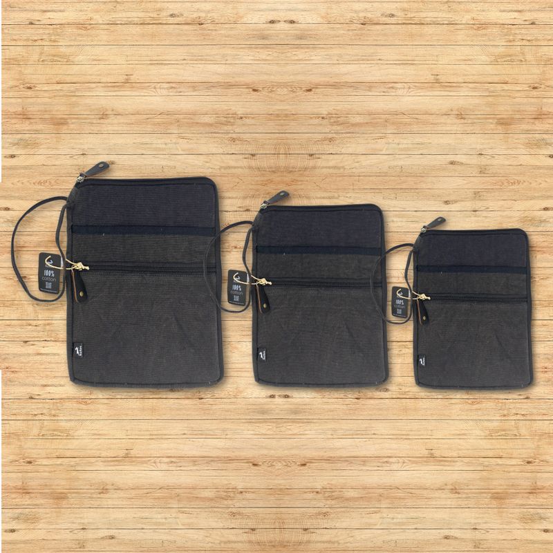 Grande Pochette pour Ordinateur Portable - Gris Anthracite - 30x40cm