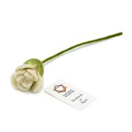 Fleurs en Feutrine - Roses Blanches