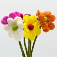 Fleurs en Feutrine - Marguerite (couleurs assorties)