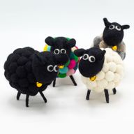 Petit Mouton en Feutrine - Multi Gris